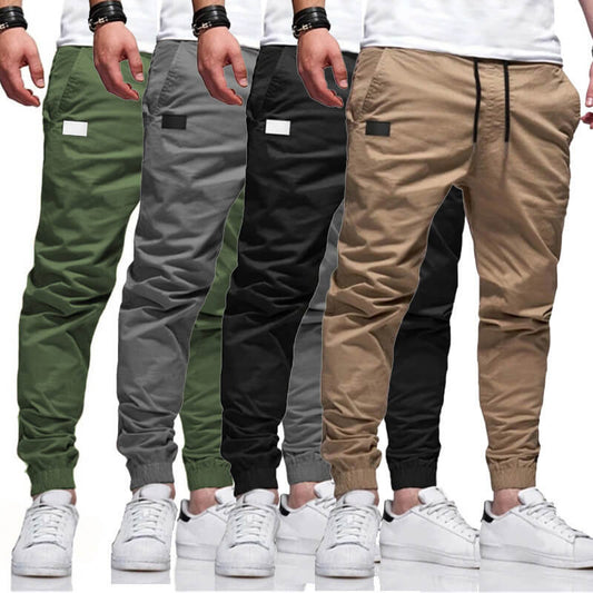Herre joggebukser i fritidsstil med snøring og elastisk midje
