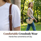 Vevd crossbody-veske for damer