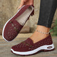 Flate og pustende slip-on sko i mesh for dame