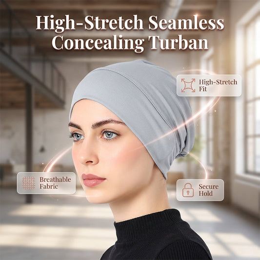 Myk og elastisk turbanhette for dame