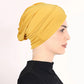 Myk og elastisk turbanhette for dame