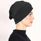 Myk og elastisk turbanhette for dame
