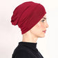 Myk og elastisk turbanhette for dame