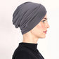 Myk og elastisk turbanhette for dame