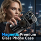 Magnetisk Mobildeksel i Herdet Glass