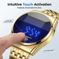 Moderne Digital Herreklokke med LED Touch-skjerm og Nattsyn