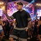 Herresett med T-skjorte og shorts