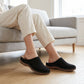 Slip-on Platåsandaler med Perforert Design for Dame