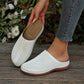 Slip-on Platåsandaler med Perforert Design for Dame
