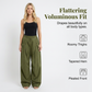 👖 50 % RABATT NÅ! 🏆 Voluminøse, plisserte lanternbukser – Løst sittende, elegante og med vide ben – perfekte for et stilig sommerlook eller en formell anledning ✨