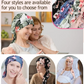 Ferdigknyttet Turban for Damer med Blomsterprint – Mykt og Elastisk Hodeskjerf