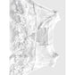 Elegant ermeløs blondetopp for damer med blomsterdesign