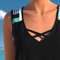 Sporty todelt badedrakt for kvinner