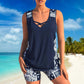 Sporty todelt badedrakt for kvinner