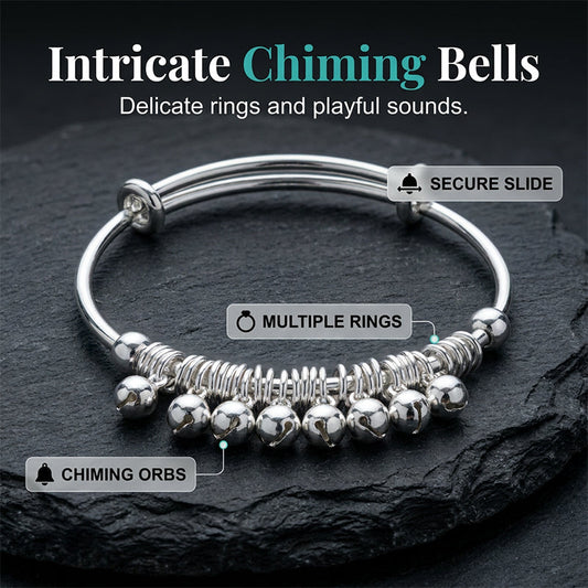 ✨50 % RABATT! 💖 Justerbart armbånd med sølvfargede bjelleanheng 🔔 delikat bjelledesign, lett og elegant til daglig pynt ✨