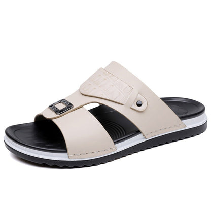 👞 50% RABATT! 💫 Slip-on-sandaler i kunstskinn til herre☀️ Enkel å ta av og på - slitesterkt kunstskinn - myk såle med god støtte ✨