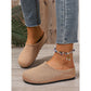 Pustende strikkede slip-on mules for kvinner