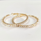 💎 BEGRENSET TID 50% RABATT! 💥 Damenes Glittrende CZ Ringøredobber – Mikro-Innlagt, Overdimensjonert Ring, 3 Farger ✨