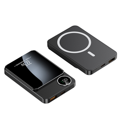 🔋✨Profesjonell magnetisk lader for reisende og yrkesaktive 🧲| 22,5 W kablet og 15 W trådløs | 10 000 mAh | Rask levering💥
