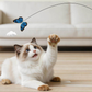 ⏳Kun for en kort tid – 50 % RABATT ⏰🐱🦋 Elektrisk katteleke med roterende sommerfugl og sugekopp