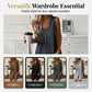 👗 BEGRENSET TID 50% RABATT! ✨ Damekjole Ermeløs Knappefront Kjeledress – Vaffelstrikk, Rund Hals, Sidelommer 🌿