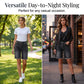 👖🌅✨ TIDSBEGRENSET 50% RABATT! Dame Casual Høytlivede Frynset Denim Shorts – Flatterende Høy Midje, Slankende Passform, Rå Frynse Kant – Fremhever Midjen og Forlenger Bena for et Chic Sommerlig Utseende 🦵