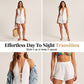 🎁2026 Nyheter 50% RABATT💥Sexy Ryggløs Halter-topp & Shorts-sett – Justerbare knytebånd & pustende – Perfekt til strand, basseng eller sommerfester – Sjarmerende og komfortabel 🥂🌊✨