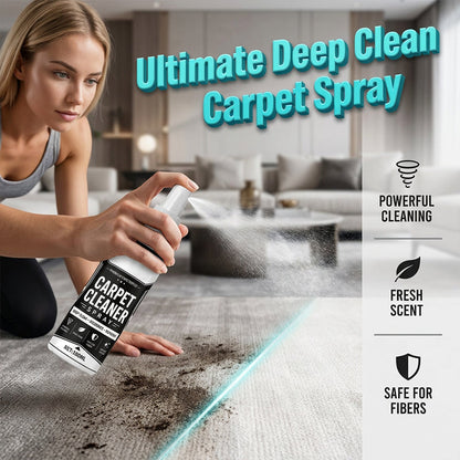 ⏳Kun for en kort tid – 50% RABATT ⏰🧴✨ Dyprensende tepperensespray: Fjerner flekker og lukt med skummende effekt – med etterbetaling! 🛋️