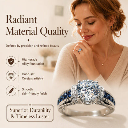 ⏳Time-Limited Special⏰Elegant Cubic Zirconia Cocktail Ring – Dazzling stone, sleek design & lightweight – Perfect for parties & special occasions 💎