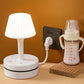 ⏳ Kun for en kort tid – 50 % RABATT ⏰💡 Nattbordslampe med stikkontakter og USB-porter