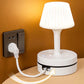 ⏳ Kun for en kort tid – 50 % RABATT ⏰💡 Nattbordslampe med stikkontakter og USB-porter