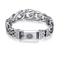 💿 HENTESALG: 50 % RABATT! 🕉️ Retro mantra-armbånd for herre – Seks inngraverte stavelser og vintage sølvfinish – Dobbeltkjede, 18–22 cm for en spirituell stil ✨