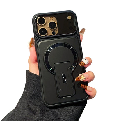 🛡️Magnetic Phone Case with Flip Lens Cover and Invisible Kickstand