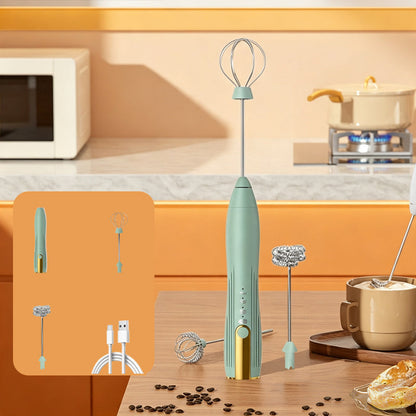 Handheld Rechargeable Electric Milk Frother