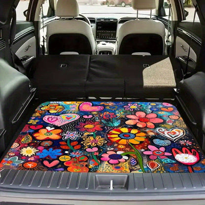 🚗 50 % RABATT NÅ! 🧶 Universell bagasjeromsmatte med sklisikring – fløyelsmyk overflate, forsterkede kanter og sklisikker – perfekt for bilens bagasjerom ✨