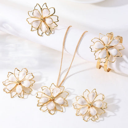 ⏳🔥TIDSBEGRENSET 50% AVSLAG! ⏰🍀Elegant dobbeltlags hult blomstersmykke✨