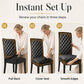 🪑 ✨ Vaskbart Stretch Stoltrekk – Barokk Trykk & Elastisk Stoff ✨