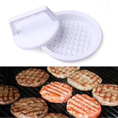 🍔 KJØP 1 FÅ 1 GRATIS! ✨ Burgerpresse – Jevne karbonader, fettdrenerende plate & sklisikkert grep ✨