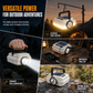 🏕️ 50% RABATT NÅ! Solar Campinglykt med To Lyskilder – Multifunksjonell Arbeidslampe med Powerbank for Camping, Fotturer & Strømbrudd