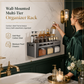 ⏳Limited-time 50% off⏰No-Drill Wall-Mounted Kitchen Spice Rack and Seasoning Organizer Box with Condiment Jars and Spoons🧂🏠