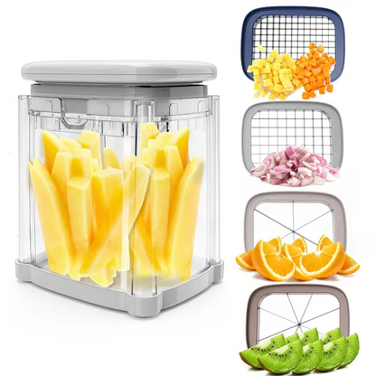 ⏳ Kun for en kort tid – 50 % RABATT ⏰4-i-1 pommes frites-kutter
