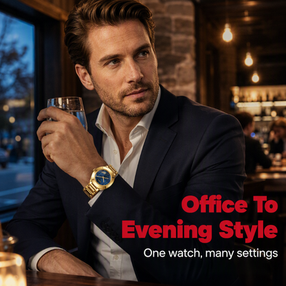 ⌚ TIDSBEGRENSET 50% RABATT! ✨ Retro Klassisk Kvartsklokke for Menn – Elegant, Pålitelig, Allsidig 🤵