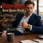 ⌚ TIDSBEGRENSET 50% RABATT! ✨ Retro Klassisk Kvartsklokke for Menn – Elegant, Pålitelig, Allsidig 🤵