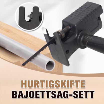 ⏳ Kun for en kort tid – 50 % RABATT ⏰Hurtigskiftende bajonettsag sett
