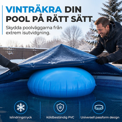 🏊 50 % RABATT! ❄️ Oppblåsbar vinterpute for basseng – rund, slitesterk og værbestandig ✨