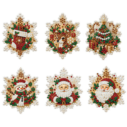 🎄✨ NÅ: 50 % RABATT I EN BEGRENSET PERIODE – DIY-julepynt med perler – 5D-diamantmalingssett – Glitrende perler – Akryl – Til juletre-, vindus- og festdekorasjon 🎅🌟🛡️