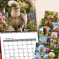 🐾 TIDSBEGRENSET 50 % RABATT! ✨ 2027 Morsom veggkalender med dyrerumper – Humoristisk dekor, flott gaveidé 📅