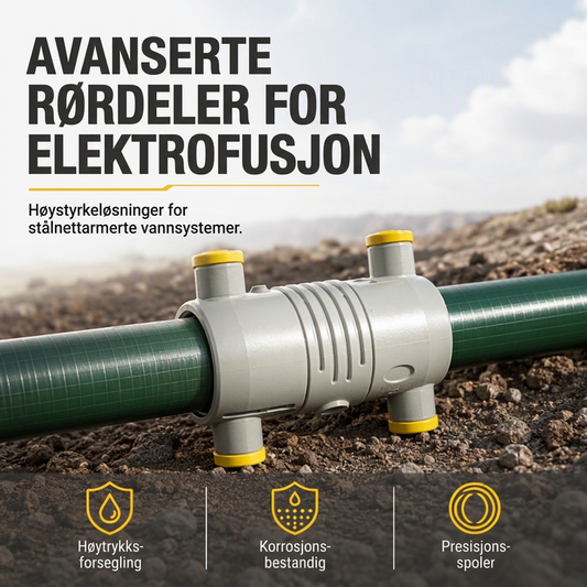 ⏳ Kun for en kort tid – 50 % RABATT ⏰Elektrofusjons reparasjonshylse rørtilbehør