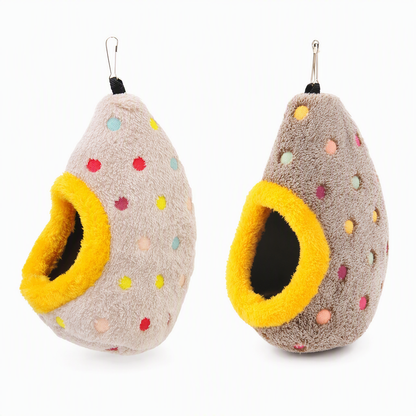 🥚 BEGRENSET TID: 50 % RABATT! ⚡ Hengende fuglekøye i bomull – dobbeltlags varm hule i fleece for småfugler ✨