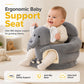 ✨50 % RABATT NÅ! ✨🧸 Plysjstøttesete for baby – ergonomisk, stabilt og mykt – perfekt for sittetrening og lek 🛋️